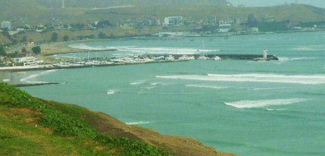 Costa verde de Lima desde Miraflores