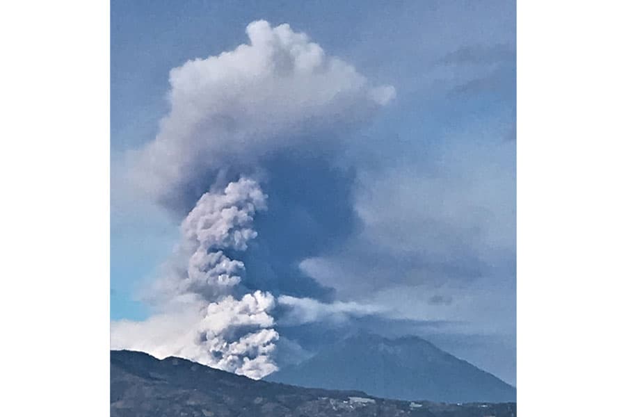Volcán de Fuego en Guatemala