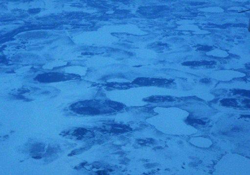 Lagos helados de la tundra siberiana