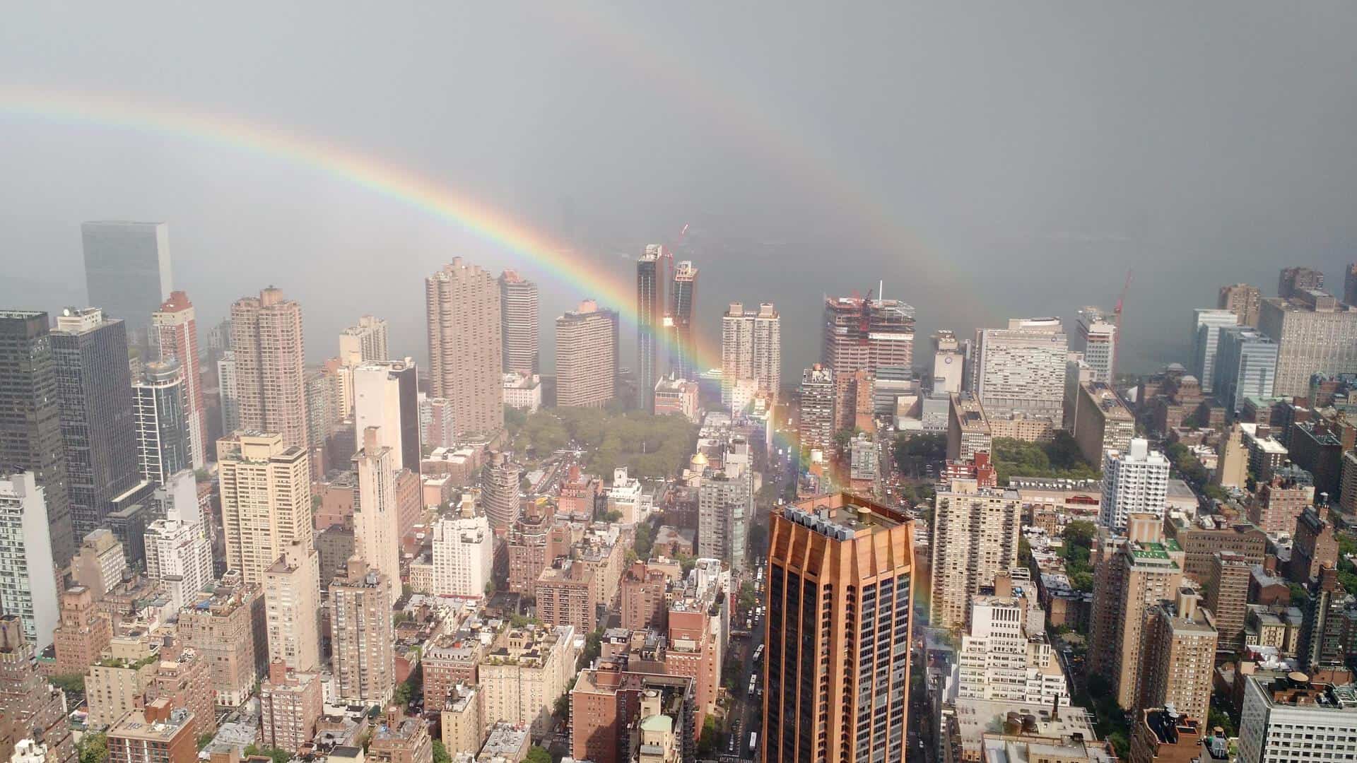 Double rainbow in Manhattan