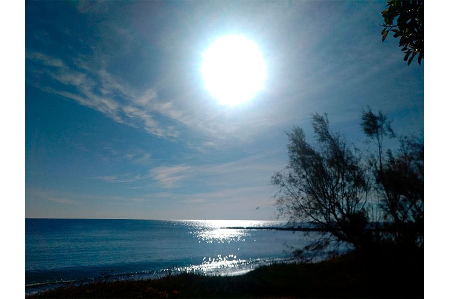 Sun over the Mediterranean